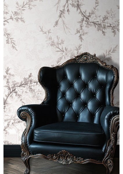 Zarif Çiçek Motifli Tek Parça Digital Baskılı Duvar Kağıdı-Çiçek Desenli Duvar Kağıdı indirimleri