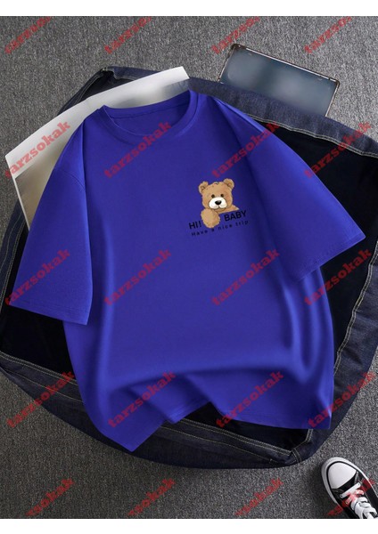 Tarzsokak Model 3606 Erkek Yazlık Yuvarlak Yaka Kısa Kollu Günlük Tişört, Yaz