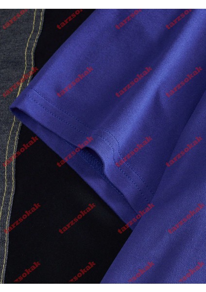 Tarzsokak Model 3606 Erkek Yazlık Yuvarlak Yaka Kısa Kollu Günlük Tişört, Yaz fırsatları