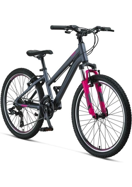 Wıldfıre L-24-V Kadın Dağ Bisikleti 330H 24 Jant 21 Vites Antrasit Pembe