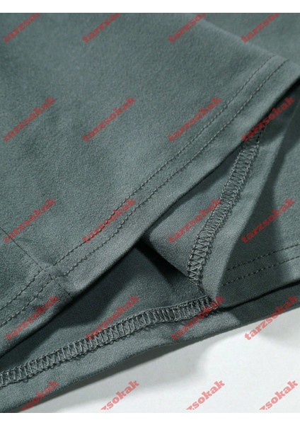 Tarzsokak Model 3799 Erkek Yazlık Yuvarlak Yaka Kısa Kollu Günlük Tişört, Yaz indirimleri