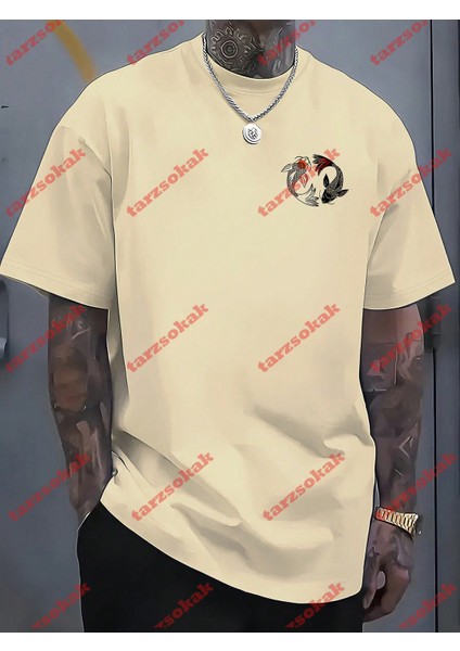 Tarzsokak Model 3175 Erkek Yazlık Yuvarlak Yaka Kısa Kollu Günlük Tişört, Yaz fiyatları