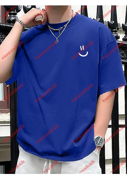 Tarzsokak Model 3683 Erkek Yazlık Yuvarlak Yaka Kısa Kollu Günlük Tişört, Yaz