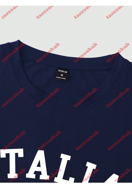 Tarzsokak Model 3547 Erkek Yazlık Yuvarlak Yaka Kısa Kollu Günlük Tişört, Yaz indirimleri