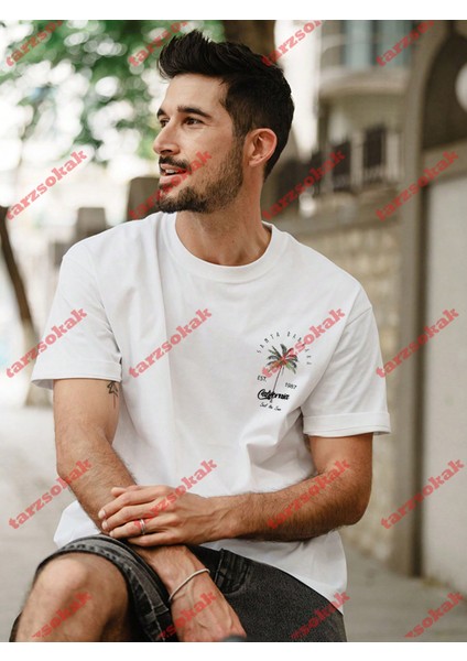 Tarzsokak Model 3512 Erkek Yazlık Yuvarlak Yaka Kısa Kollu Günlük Tişört, Yaz modelleri