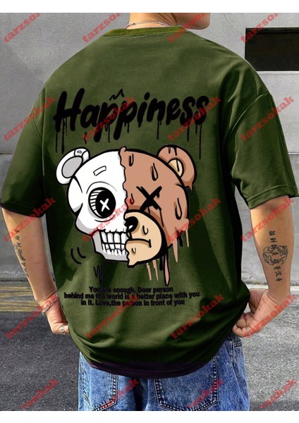 Tarzsokak Model 3656 Erkek Yazlık Yuvarlak Yaka Kısa Kollu Günlük Tişört, Yaz