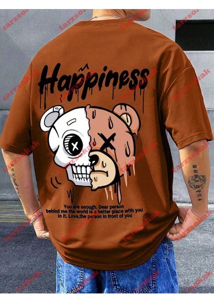 Tarzsokak Model 3652 Erkek Yazlık Yuvarlak Yaka Kısa Kollu Günlük Tişört, Yaz