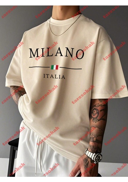 Tarzsokak Model 3907 Erkek Yazlık Yuvarlak Yaka Kısa Kollu Günlük Tişört, Yaz