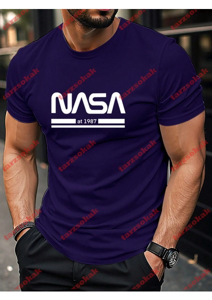 Tarzsokak Model 3989 Erkek Yazlık Yuvarlak Yaka Kısa Kollu Günlük Tişört, Yaz