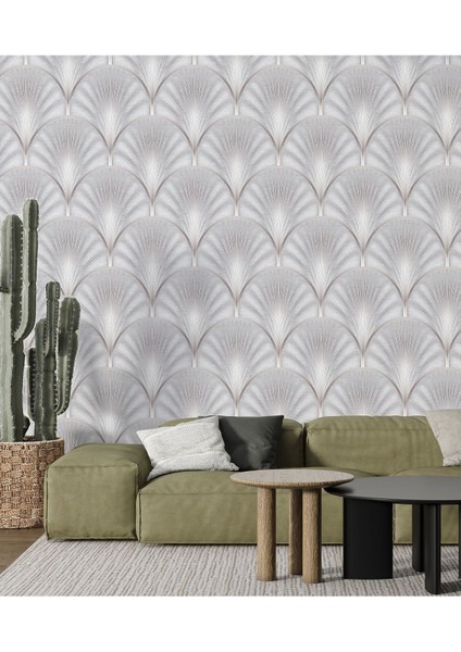 Yaprak Desenli Silinebilir Sağlıklı Tekstil Duvar Kağıdı indirimleri