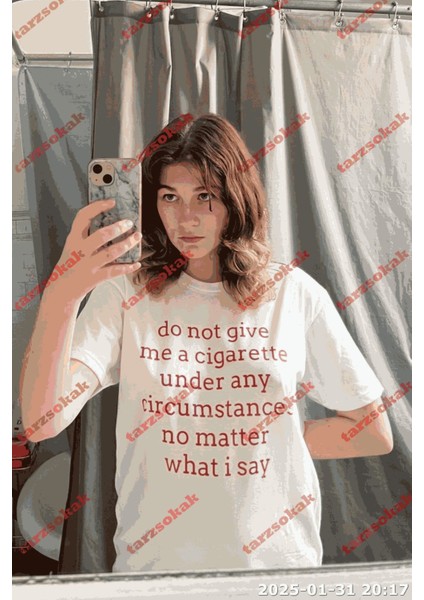 Tarzsokak Slogan Unisex Yazılı Oversize Tshirt TWGWBR29