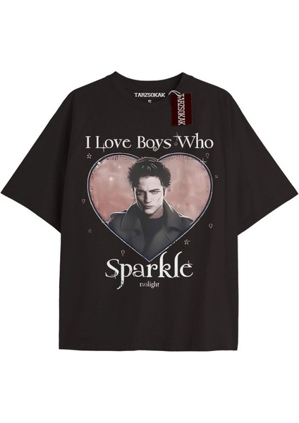 Y2K Twilight Team I Love My Boyfriend Tshirt Kod-Edward