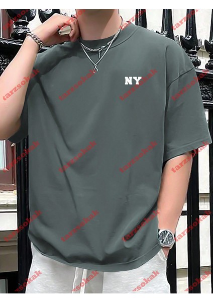 Tarzsokak Model 3643 Erkek Yazlık Yuvarlak Yaka Kısa Kollu Günlük Tişört, Yaz