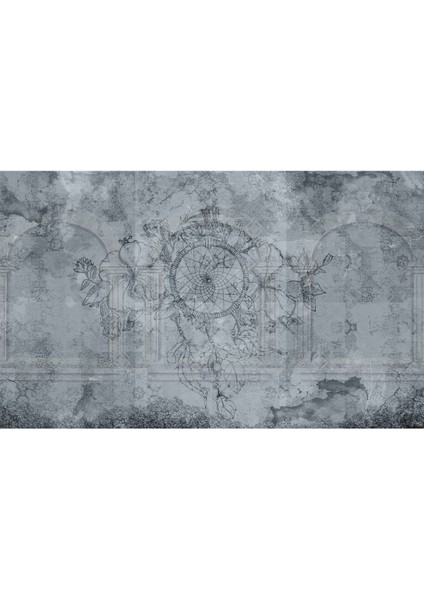 Gri Tonlarda Doğal ve Bohem Duvar Kağıdı - Zarif Dijital Baskılı Duvar Kağıdı fiyatları