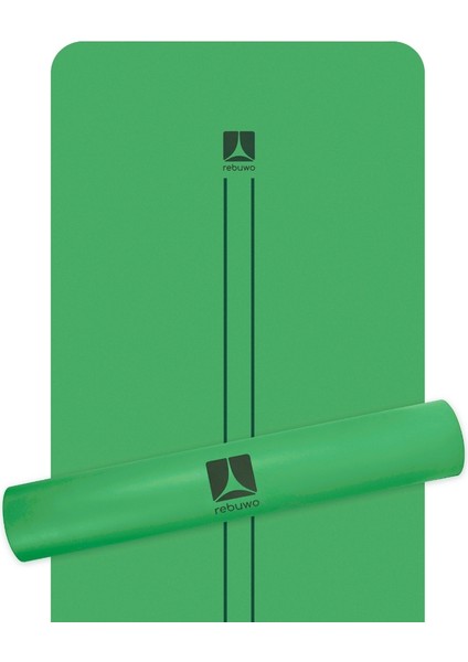 Çift Çizgi Tasarımlı 5mm Doğal Kauçuk Yoga Matı – Kaydırmaz Pilates Ve Egzersiz Matı