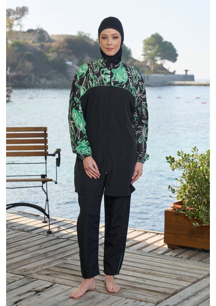 Paraşüt Tam Kapalı Tesettür Mayo 25961 Siyah fırsatları