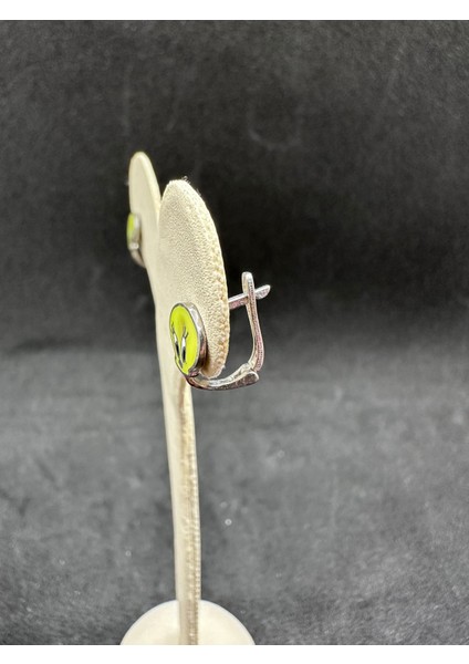 Tweety Mineli Gümüş Çocuk Küpesi