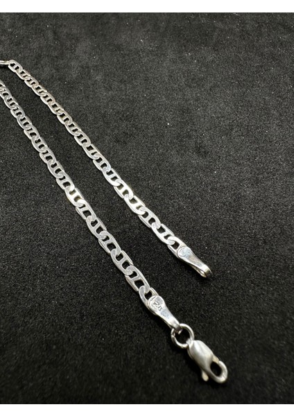 3,2 mm Ezme Barlı Gümüş Erkek Bileklik fiyatları