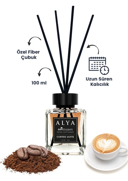 Nature's Scents Coffee Latte Bambu Çubuklu Oda Kokusu - Latte Kokusu modelleri