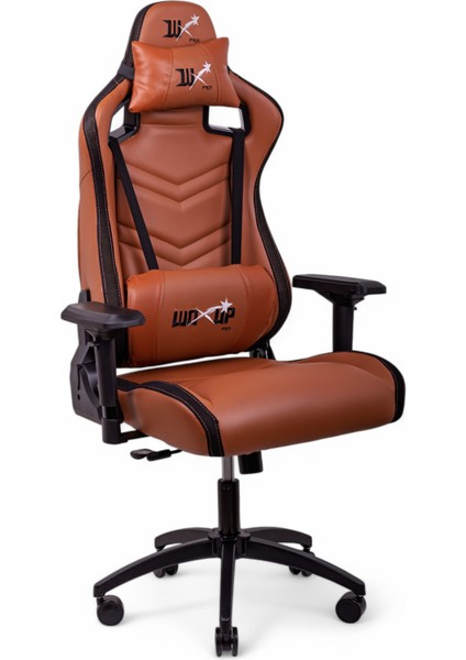WOXUP PRIME Series Vertex Oyuncu Koltuğu | Premium Kahverengi Deri Gaming Koltuk | Ergonomik E-Spor Ekipmanı