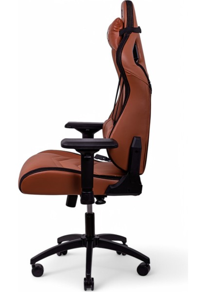 WOXUP PRIME Series Vertex Oyuncu Koltuğu | Premium Kahverengi Deri Gaming Koltuk | Ergonomik E-Spor Ekipmanı