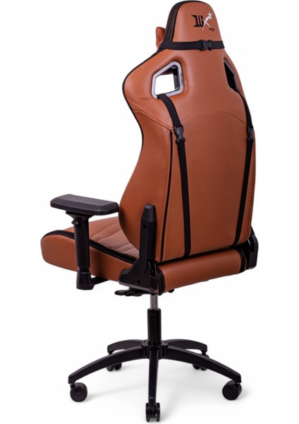 WOXUP PRIME Series Vertex Oyuncu Koltuğu | Premium Kahverengi Deri Gaming Koltuk | Ergonomik E-Spor Ekipmanı