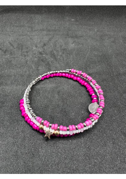El Yapımı Çelik Helezon Bileklik Pembe fiyatları