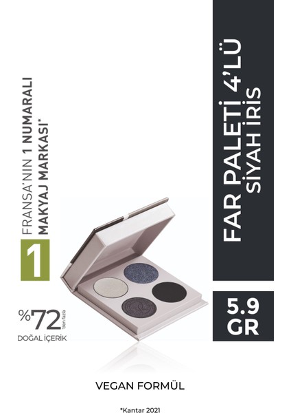 4’lü Far Paleti – Siyah İRIS-59325