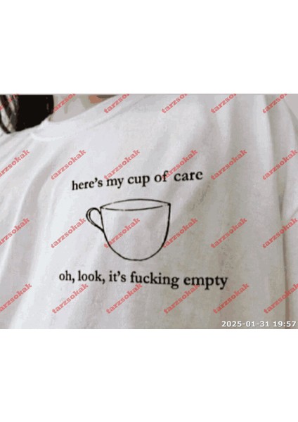 Tarzsokak Slogan Yazılı Oversize Tshirt TWGWBR74