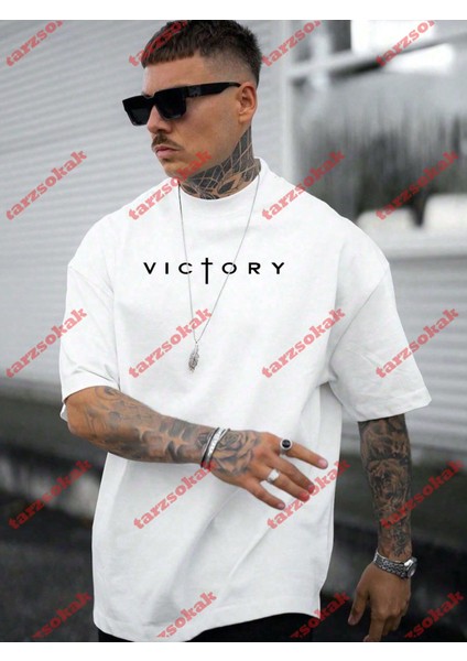 Tarzsokak Model 3936 Erkek Yazlık Yuvarlak Yaka Kısa Kollu Günlük Tişört, Yaz