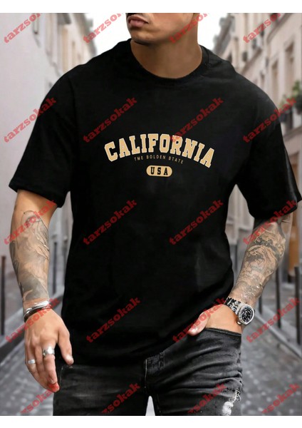 Tarzsokak Model 3917 Erkek Yazlık Yuvarlak Yaka Kısa Kollu Günlük Tişört, Yaz