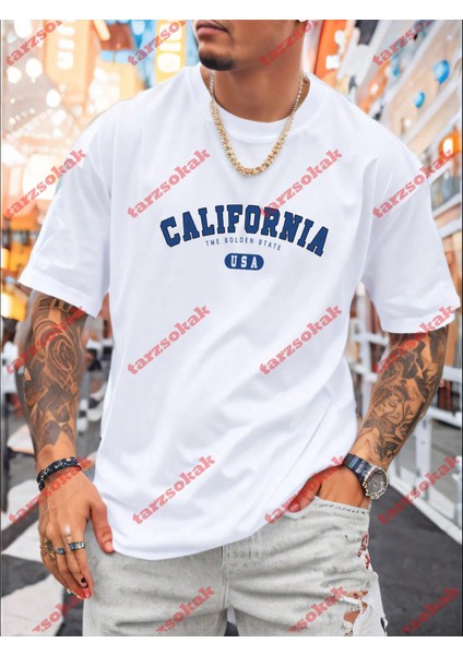 Tarzsokak Model 3917 Erkek Yazlık Yuvarlak Yaka Kısa Kollu Günlük Tişört, Yaz