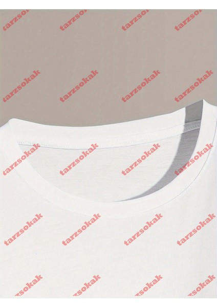 Tarzsokak Model 3917 Erkek Yazlık Yuvarlak Yaka Kısa Kollu Günlük Tişört, Yaz fırsatları