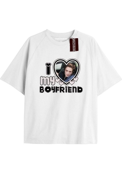 Y2K Twilight Team I Love My Boyfriend Tshirt Kod-Edward