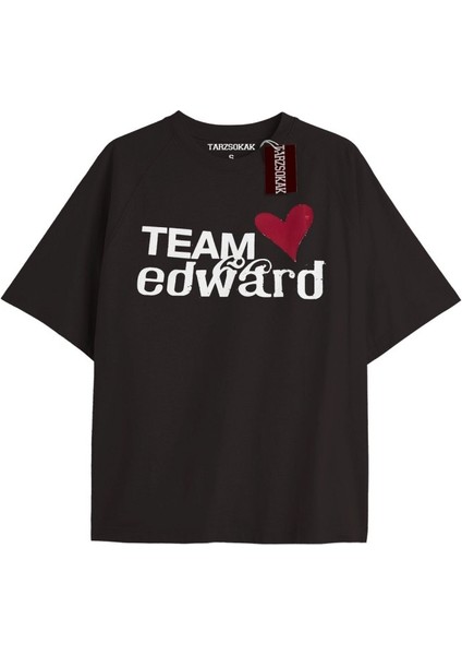 Y2K Twilight Team I Love My Boyfriend Tshirt Kod-Edward