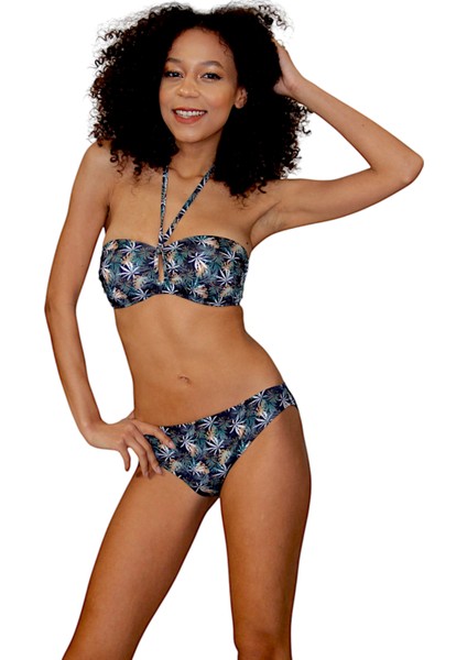 Straplez Boyundan Bağlı Içi Dolgusuz Kaplı Bikini Takımı fiyatları