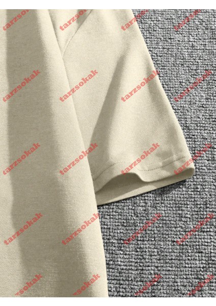 Tarzsokak Model 3972 Erkek Yazlık Yuvarlak Yaka Kısa Kollu Günlük Tişört, Yaz modelleri