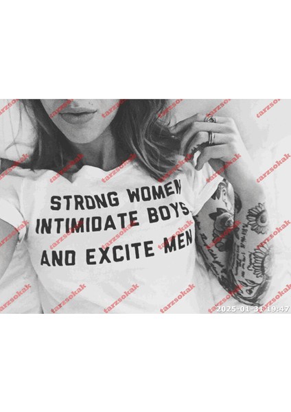 Tarzsokak Slogan Unisex Yazılı Oversize Tshirt TWGWBR75