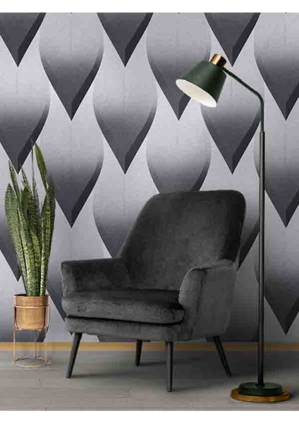 3 Boyutlu Geometrik Desenli Silinebilir Tekstil Duvar Kağıdı