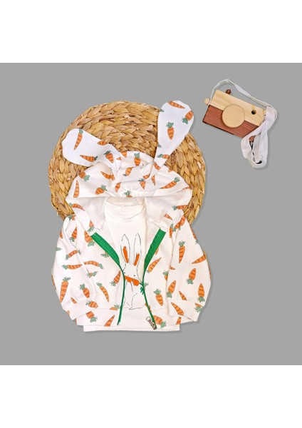 Kulaklı Kapşonlu Ceket-Fitilli Cep Detaylı Pantolon- Sweat 3’lü Takım modelleri