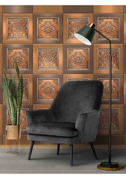 3 Boyutlu Geometrik Motif Desenli Tekstil Duvar Kağıdı