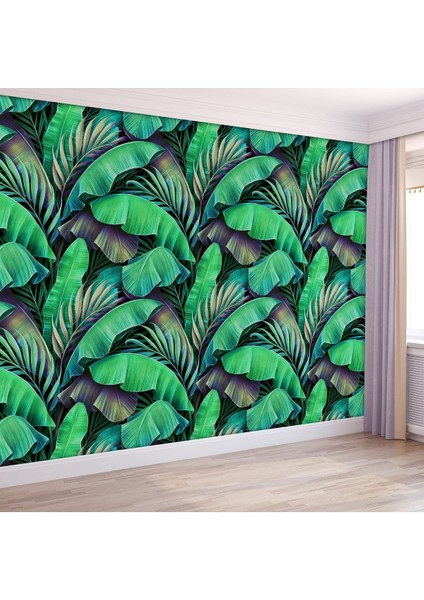 Duvar Kağıdı Botanik Güzellik Tekstil Kumaş Duvar Kağıdı - Kolay Uygulama En x Boy