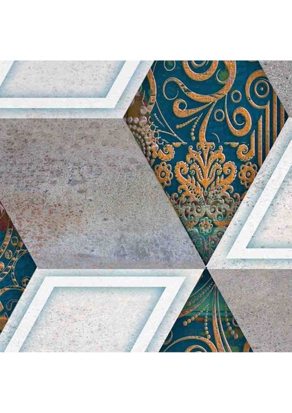 3 Boyutlu Çini Taş Küp Desenli Silinebilir Tekstil Duvar Kağıdı fiyatları
