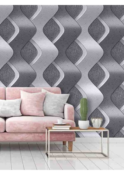 3 Boyutlu Taş Duvar Desenli Silinebilir Tekstil Duvar Kağıdı