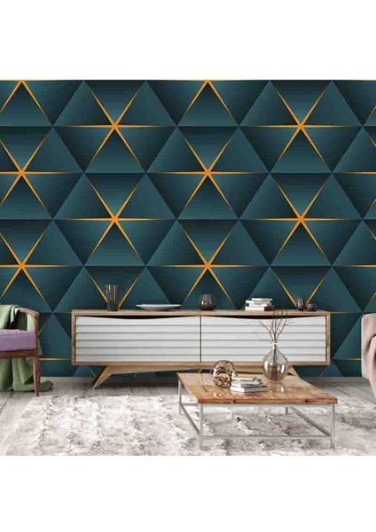 3 Boyutlu Geometrik Yıldız Desenli Silinebilir Tekstil Duvar Kağıdı fiyatları