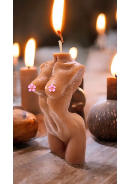 Dekoratif Kadın Şeklinde Hediyelik Mum