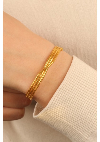 Kalze Dorikalı Altın Bileklik