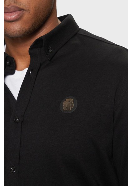 Pamuk Regular Fit Düğmeli Yaka Logolu Gömlek Erkek Gömlek 50533163 403 fırsatları