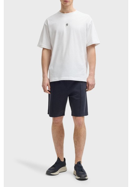 Logolu Pamuk Regular Fit Bisiklet Yaka T Shirt Erkek T Shirt 50535409 100 modelleri