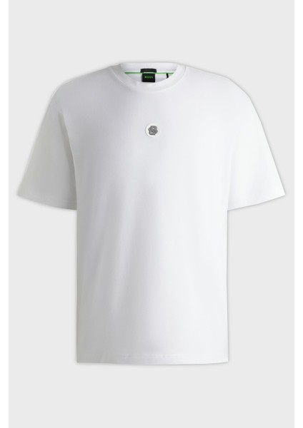 Logolu Pamuk Regular Fit Bisiklet Yaka T Shirt Erkek T Shirt 50535409 100 indirimleri